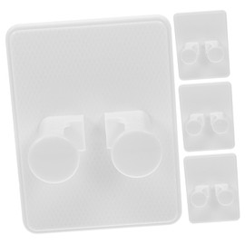 PACKOVE 4Pcs Wall Mounted Razor Storage Rack Durable Razor and Brush Holder for Easy Organization Space Saving Design for Bathroom Use