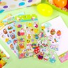 ZALAON Easter Eggs Stickers, 8 Sheets of 3D Easter Stickers,
