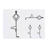 4 x 'Yoga Tree Pose' Temporary Tattoos - Water Resistant,