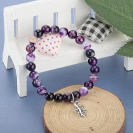 liforlove Pulsera de lagarto con espíritu de lagarto para regalar a los amantes de los lagartos, pulseras de abalorios de Gecko, regalo significativo de joyería, Acero inoxidable, Acero inoxidable