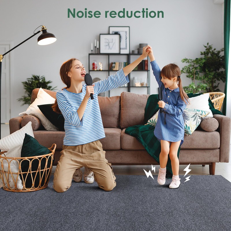 VallisCo Carpet Tile 20 Pack 24” X 24” Self Adhesive