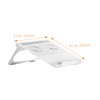 OSALADI Laptop Stand Height and Dual Cooling Fans Ergonomic Notebook