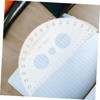 Operitacx 180 Degree Plastic Protractor Math Circle Drawing Tool School