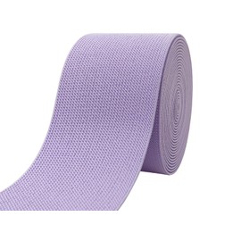 JESEP YONG Lavender Knit Elastic Band 3 inch 5 Yards Double-Side Twill Woven Elastic Heavy Stretch Elastic Spool for Sewing Pants Waistband, Wigs, Skirts, Craft DIY Projects (#33)
