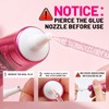 600pcs Nail Sticky Tabs with 3X10g Nail Glue for Press