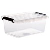 5five - transparent plastic box "clip n box" 4.5 l