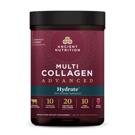 Ancient Nutrition Ancient Nutrition Advanced Multi Collagen Protein Powder Hydrate, Mixed Berry, 30 Servings