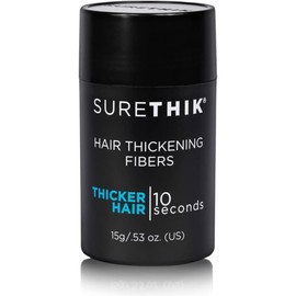 SURETHIK Building Hair Fibers to conceal thinning hair, Instantly Fuller Looking Hair for Men & Women, Auburn, 15g