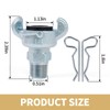 ChillWaves Iron Air Hose Fitting, 1/4" NPT Male 2 Lug