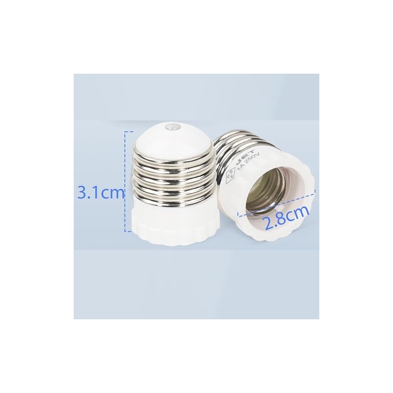 Aiwode Socket Adapter E26 to E17 Conversion Socket Bulb Socket,