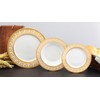 Porcelain Dinnerware Set for 4-12 Piece Gorgeous Dish Set -