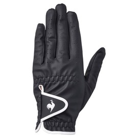 COX SPORTIF GOLF QQBXJD01AT Golf Gloves, Right-Handed, One Handed, All-Weather Leather, Synthetic Leather Grip, BK00 (Black), L