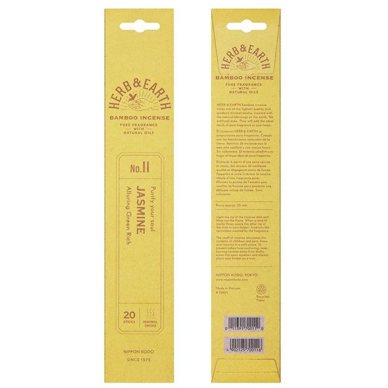 HERB & EARTH H&E Bamboo Incense - Jasmine - 20