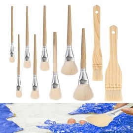 Changyeah Pinsel in Verschiedenen Größen,10 Pinsel,Pinsel,Pinsel professionelle Nylon Pinsel Zeichnen DIY,Brushes, Pinsel Farbe und Haus DIY,Malerei, Reinigung,Pinsel,Pinsel professionelle