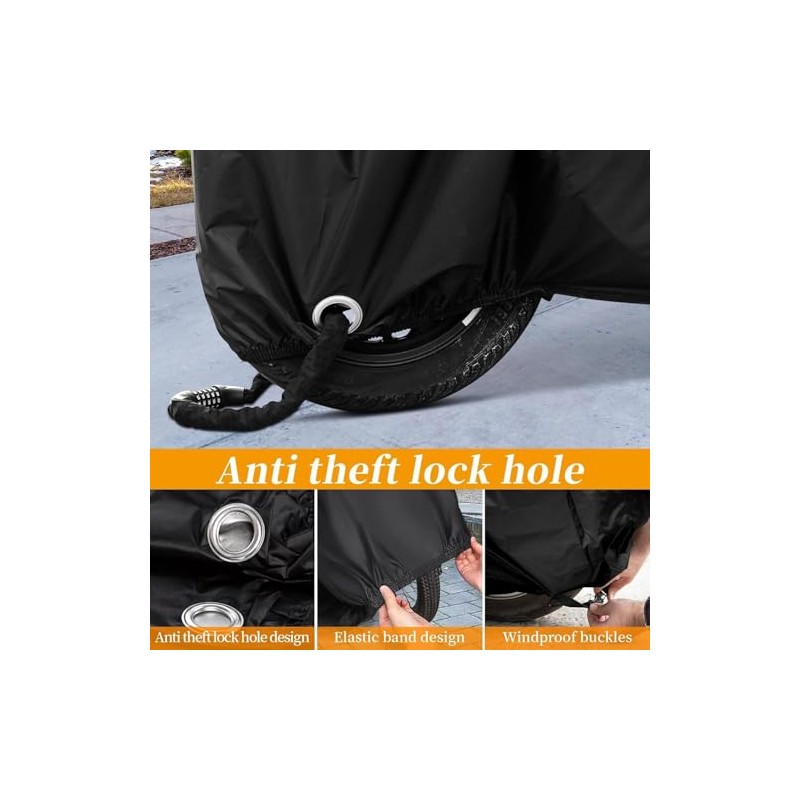 Motorcycle Tarpaulin for Benelli BN 125 2018-2024 Waterproof UV-Resistant Foldable