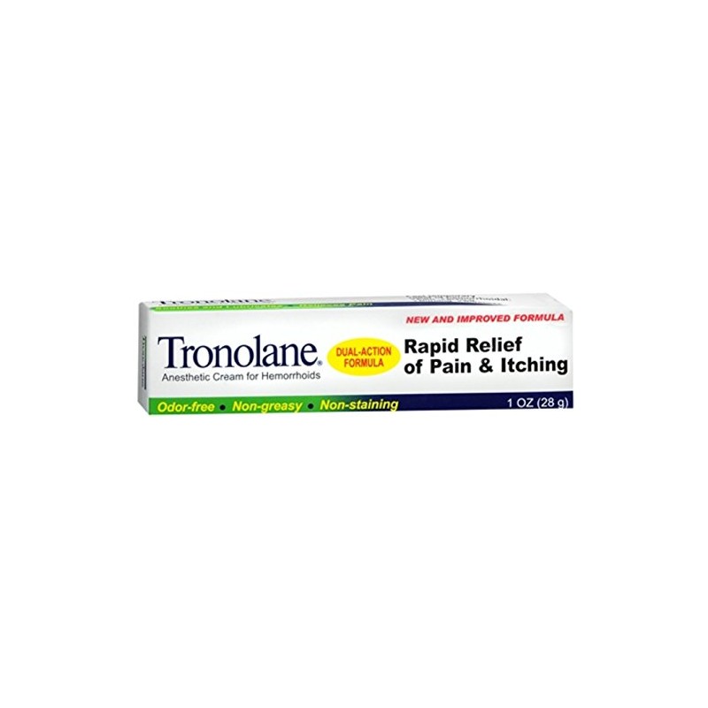 Tronolane Anesthetic Cream for Hemorrhoids 1 oz (Pack of 12)