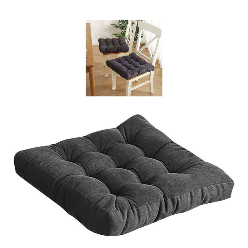 Corduroy Solid Chair Pad Square Floor Tatami Mat Cushion for