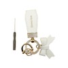 BLOOM SPIRITS Women's Ribbon Glitter Key Ring Cute Korean Cute