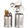 Feelava 2 Pack Stainless Steel Kitchen Utensil Holder for Organizing