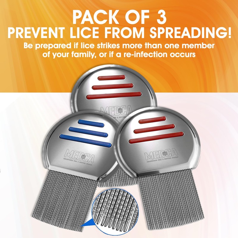 Lice Comb - (Pack of 3) Head Lice Treatment that's