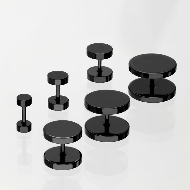 Treuheld® Fake Plug Set (2 Pieces) | Large Stud Earrings