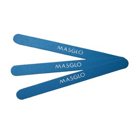 MASGLO Masglo Professional Nail File - Emery Boards for Nails - Nail Files for Natural Nails - Single-coloured, 3 Count, Metal, Fine Grit (120-180)