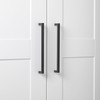 GlideRite 7-9/16 in. (192mm) Center-Center Solid Square Cabinet Bar Pull,