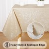 Smiry Rectangle Table Cloth, Waterproof Heavy Duty Vinyl Tablecloths, Wipeable