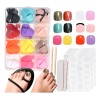 Kit Pedicura Uñas Postizas Para Pies Con Pegamento 288pcs