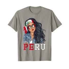 Peruvian Woman Products Flag Uniform Heritage Peru T-Shirt