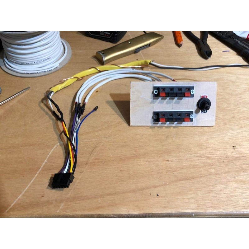 Honbay 4PCS 4 Pin Speaker Terminal Block 4 Position Amplifier