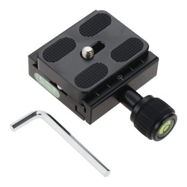 50mm Quick Release Clamp, 2.0 inch (50 mm) Quick Release Plate, Compatible with Arca Swiss Standard Products, Compatible with Tripods, Ball Heads, Head and Heads, Aluminum Alloy, Includes Level in