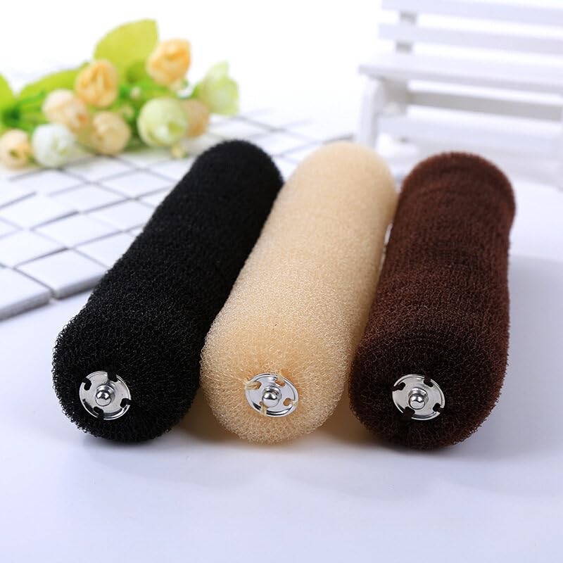 3PCS 20cm Donut Hair Foam Ring Shaper Snap Roll DIY
