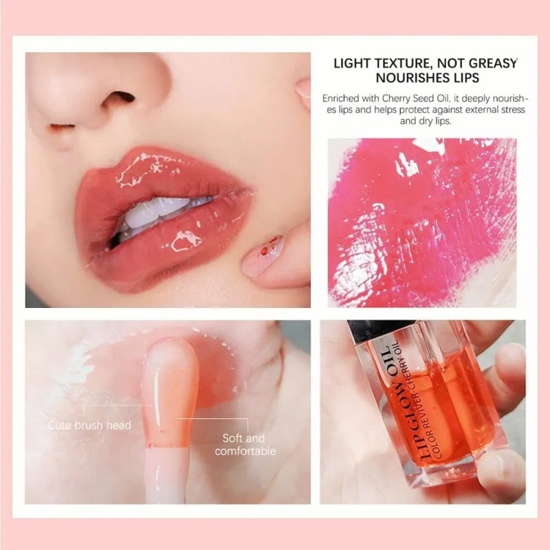Ibcccndc Sexy Plump Lip Glow Oil Crystal Jelly Hidratante