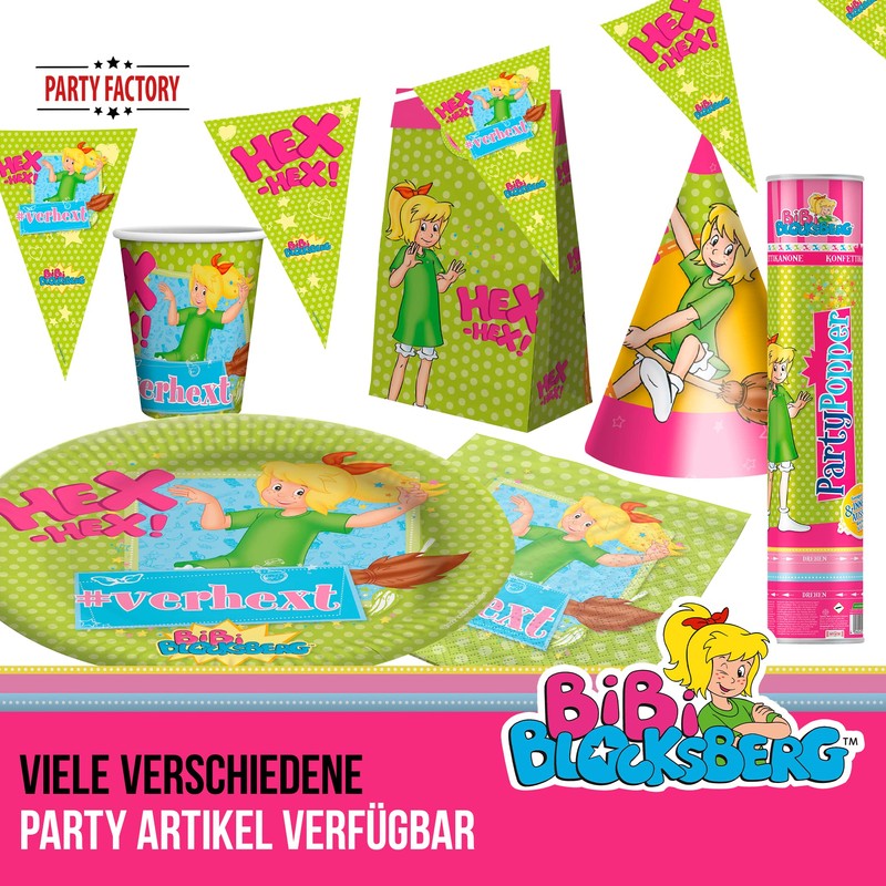 Party Factory Bibi Blocksberg 10 Paper Cups, 250 ml, Colourful,