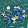 50 Sets Star Shape Rivet Screw Anti‑Rust Clothes Decoration Accessories