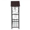 Multifunctional Dark Brown (37 X 20 X 55)cm Bathroom Table