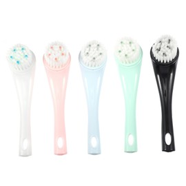 NOLITOY Elegant Manual Facial Cleansing Brush 5pcs Set for Soft Face Scrub Makeup Brush Cleaning Random