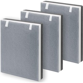 3 Pack Vital 100 Replacement Filter Compatible with LEVOIT Vital 100 Air Purifier, High-Efficiency Activated Carbon Filter Set, Part Number 100-RF