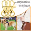 Baixi Gancho Para Llavero Macrame Dorado (50 Piezas + 50