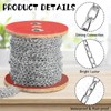 AIHSUMC 150ft Jack Chain, Galvanized Steel Link Chain with Spool