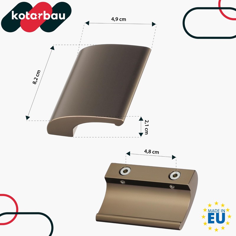 KOTARBAU Balcony Door Handle Gold Patio Door Handle DE LUXE