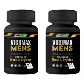 nulife Vigomax Mens Maca Arginina 2 Frsc 60 Caps 500 Mg C/u Nulife