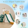 LulliSpace 6 in 1 Toddler Slide,Kids Climber Slider for Indoor
