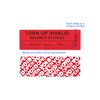 RLSYM Tamper Evident Security Labels 1 x 3 Inch Red