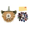 Switchcraft EP-4373-B00 3-Way Oak Grisby Switch Bundle with Fender Picks