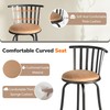 Homy Casa Dining Barstools with 360-Degree Swivel, Comfortable Cushioned Seat,