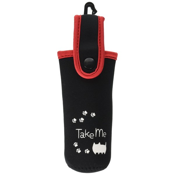 Ceramic Indigo Petite Bottle Holder, Black, Size: Approx. W7 D4.8