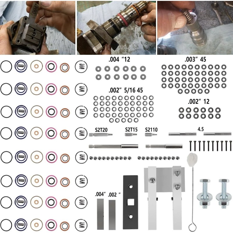 Gearzaar For 7.3L PowerStroke Injector Rebuild Kit w/vice clamp &