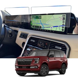 KOOGEN 2 Pack Tempered Glass Screen Protector for Nissan Armada 2025,Infotainment Navigation Instrument Cluster Screen Film Compatible With Armada Accessories - 14.3 inch